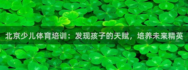 欧陆娱乐平台登录不上去：北京少儿体育培训：发现孩子的
