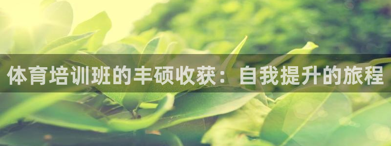 欧陆娱乐总代理电话：体育培训班的丰硕收获：自我提升的