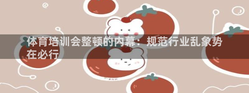 欧陆娱乐登录官网入口：体育培训会整顿的内幕：规范行业乱象势
