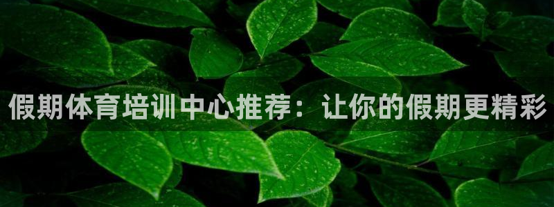 欧陆娱乐平台咋样赚钱：假期体育培训中心推荐：让你的假